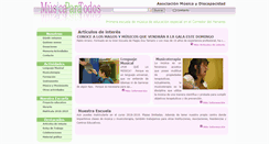 Desktop Screenshot of musicaydiscapacidad.org