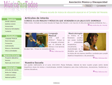 Tablet Screenshot of musicaydiscapacidad.org